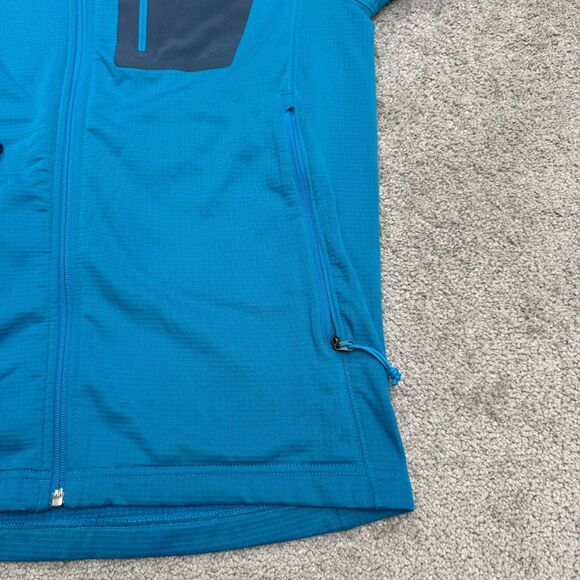 The North Face Borod Hoodie jacket Men Medium Blue Full Zip Pockets Outdoor Hike - Picture 6 of 16